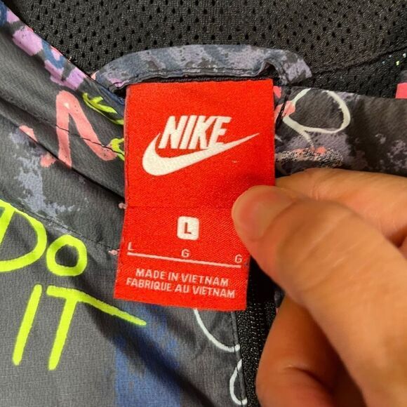 Nike Sportswear Allover Print Windrunner Jacket Girls Size Large‎ - Picture 5 of 11